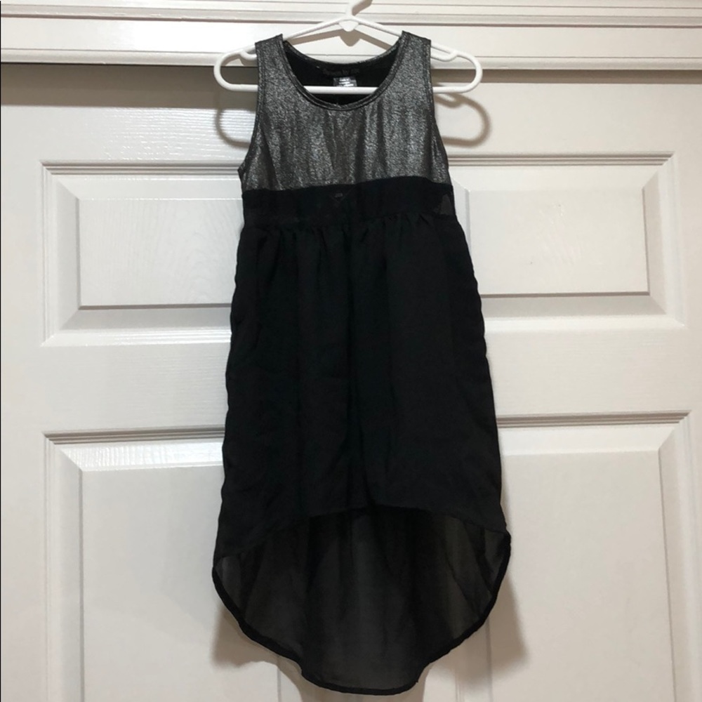 Girls Sheer Bottom Flowy Dress